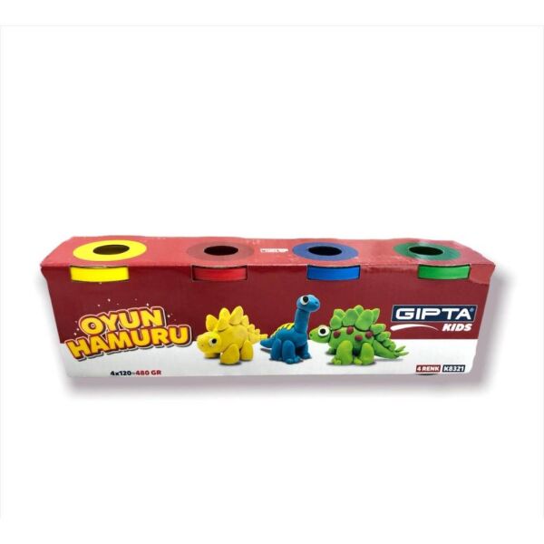 Gıpta Oyun Hamuru 4 Renk 480 gr