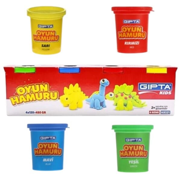 Gıpta Oyun Hamuru 4 Renk 480 gr