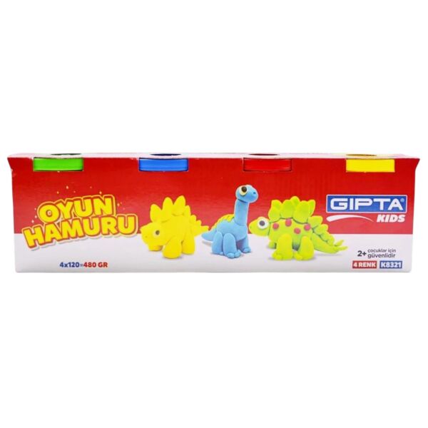 Gıpta Oyun Hamuru 4 Renk 480 gr