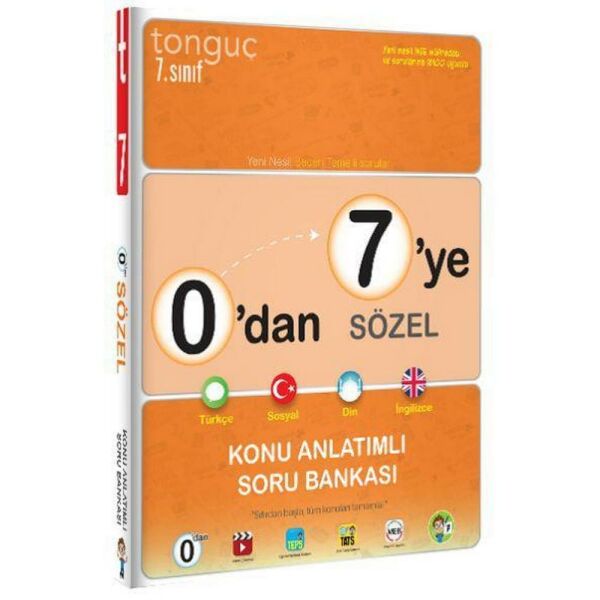 Tonguç 7.Sınıf 0 dan 7 ye Sözel Konu Anlatımlı Soru Bankası