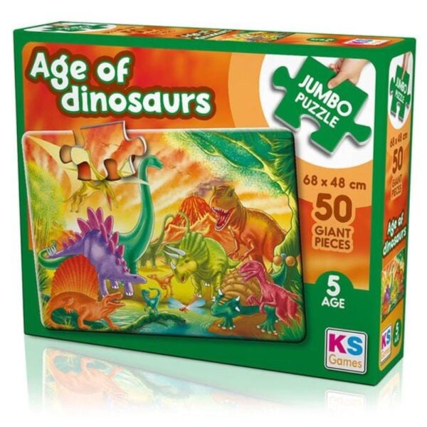 Age Of Dibosaurs Jumbo Çocuk Puzzle 50 Parça 31012