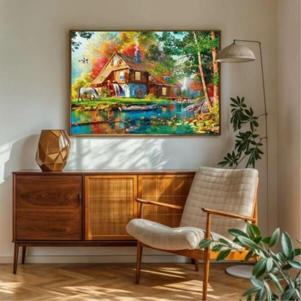 Autumn Watermill 1000 Parça Puzzle 20816
