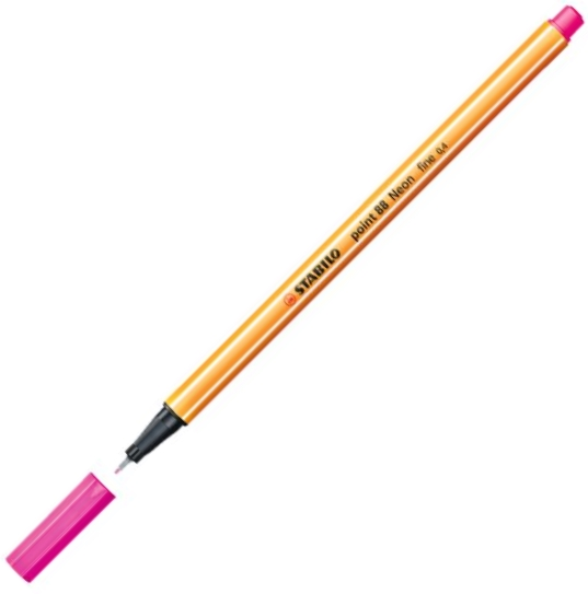 Stabilo Point Fineliner Kalem 04 mm Fosforlu Pembe 88/056