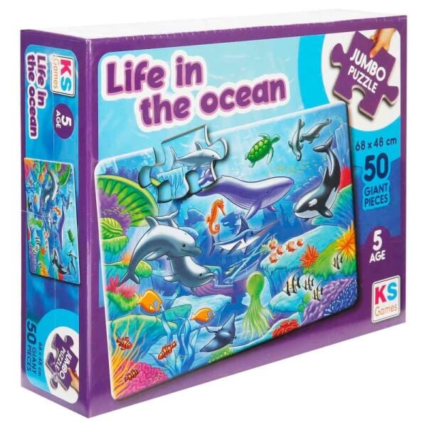 Life İn The Ocean Jumbo Çocuk Puzzle 50 Parça 31013