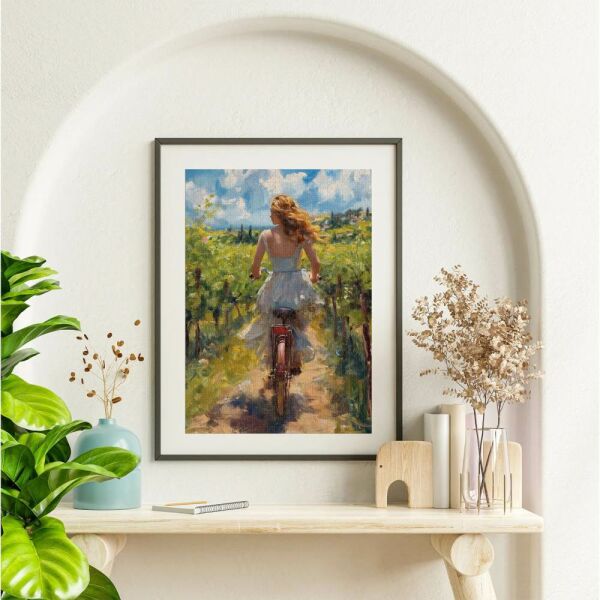 Girl On Bike 1000 Parça Puzzle 20789