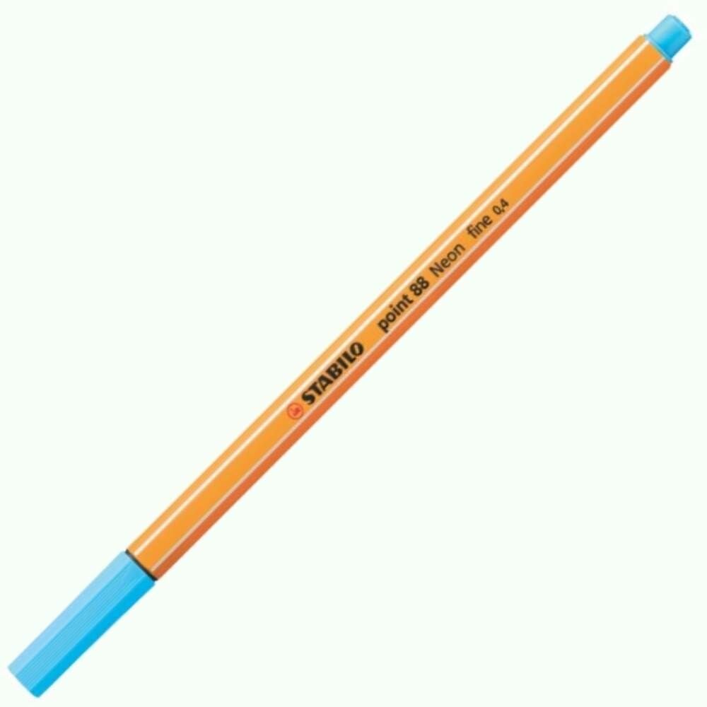 Stabilo Point Fineliner Kalem 04 mm 88 Fosforlu Mavi 88/031