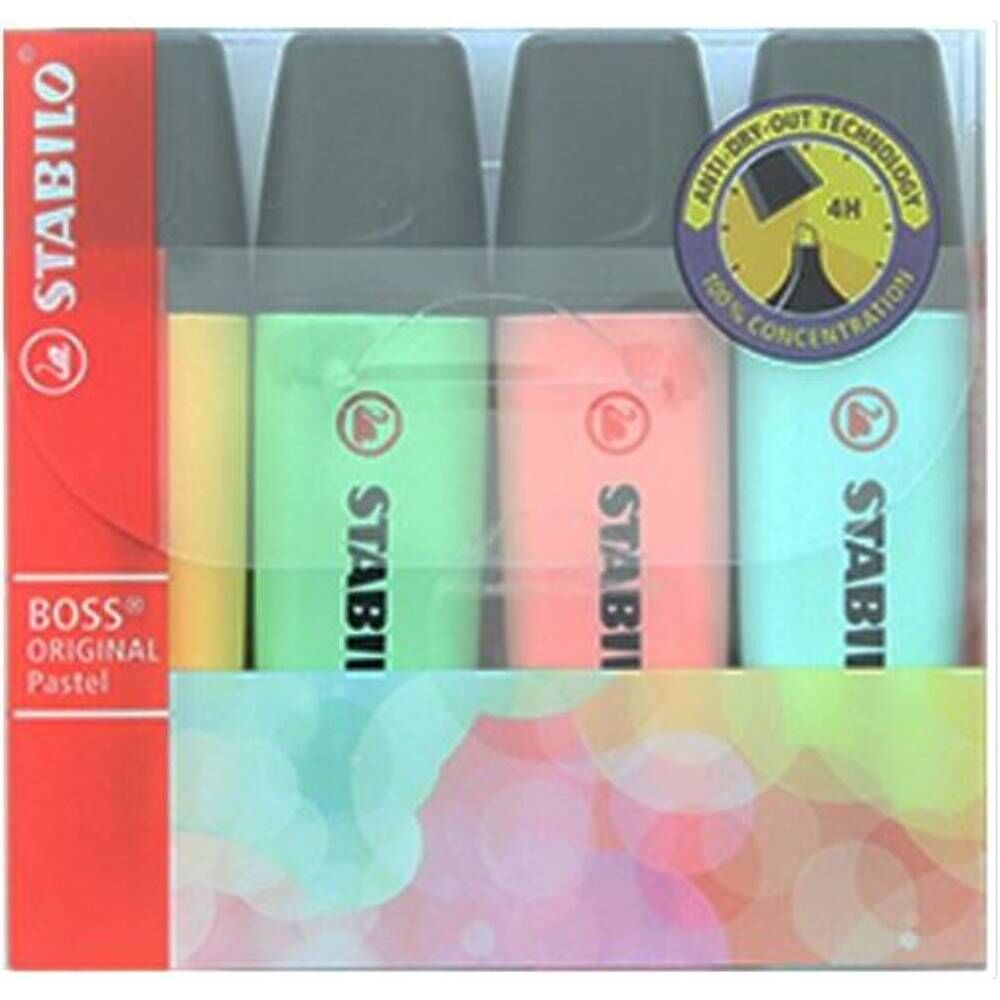 Stabılo Fosforlu Kalem Boss Orıgınal Set  4 Lü Pastel 70/4-2