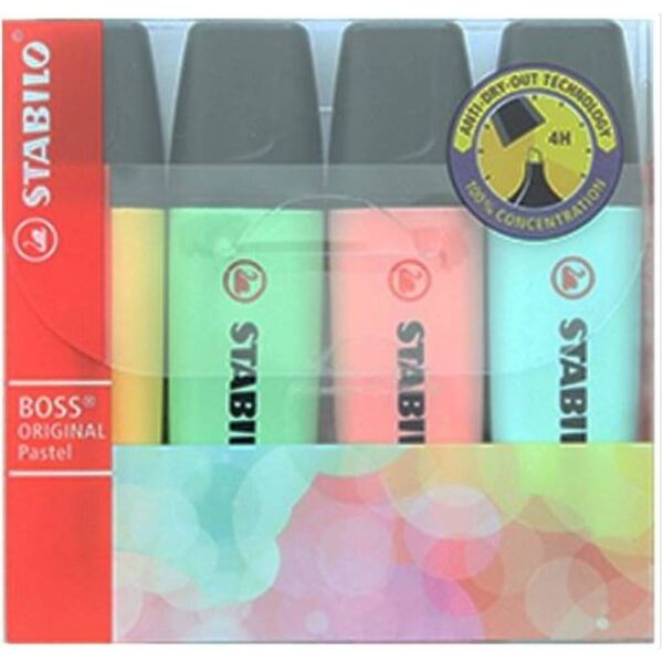 Stabılo Fosforlu Kalem Boss Orıgınal Set  4 Lü Pastel 70/4-2