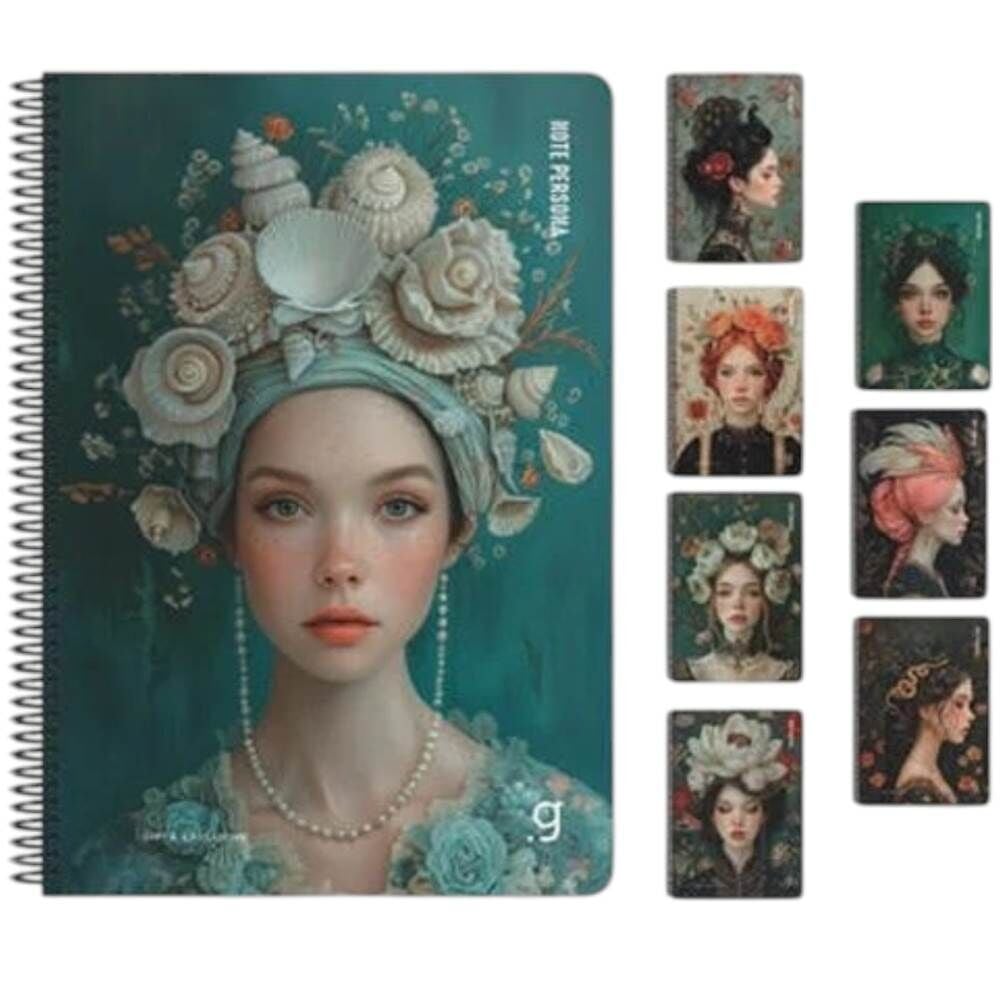 Note Persona 17x24 100 Yaprak Çizgili Sert Kapak Spiralli Defter 7339