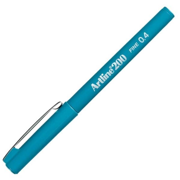 Artline 200N Fineliner Keçe Uçlu Yazı Kalemi 04 mm Gök Mavi