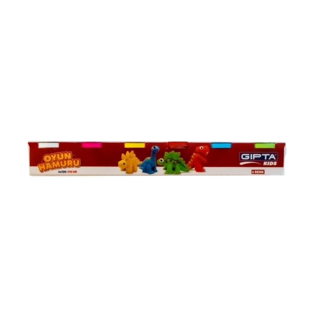 Gıpta Oyun Hamuru 6 Renk 720 gr