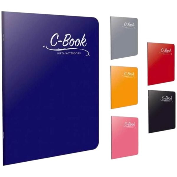 C Book A4 40 Yaprak Kareli Plastik Kapak Defter 6898