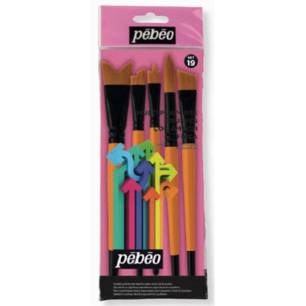 Pebeo Fırça Seti Set-19 5 Li 1 Round+1 Wave+1 Angle+1 Hattrıck+1 Whale's