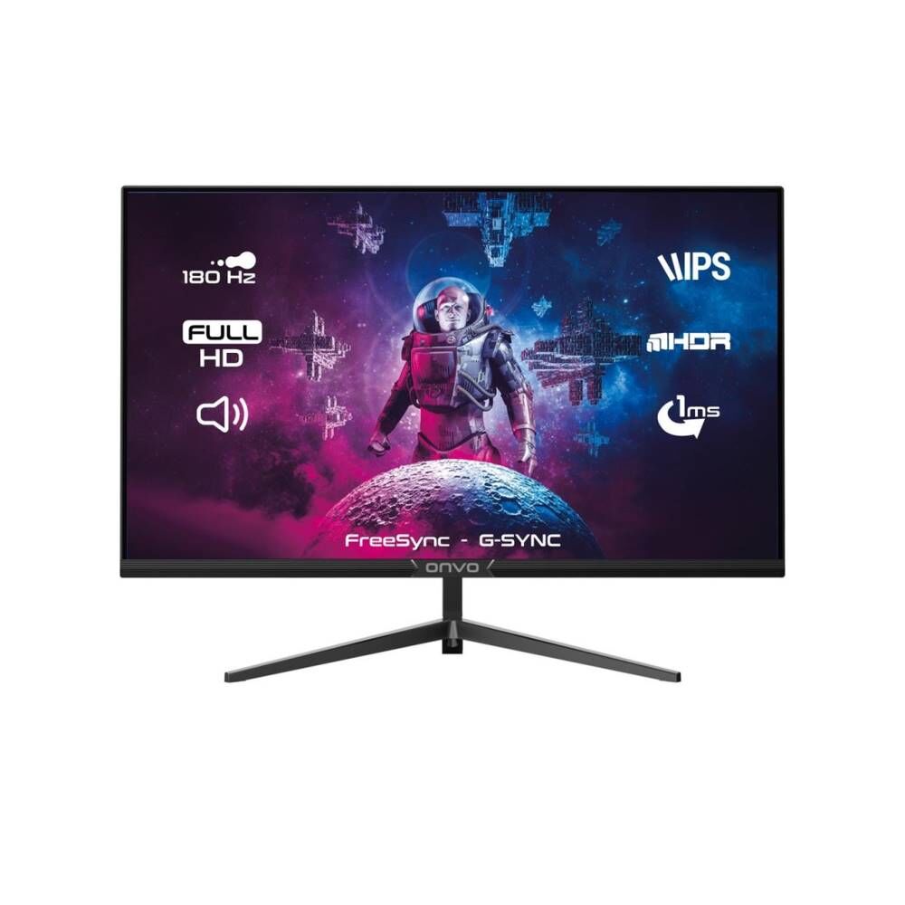 Onvo 32'' OV32MNT301GQ 32 Fast IPS 180 HZ 1ms 2K QHD Freesync - Multimedya G Sync Pivot Oyun Monitörü