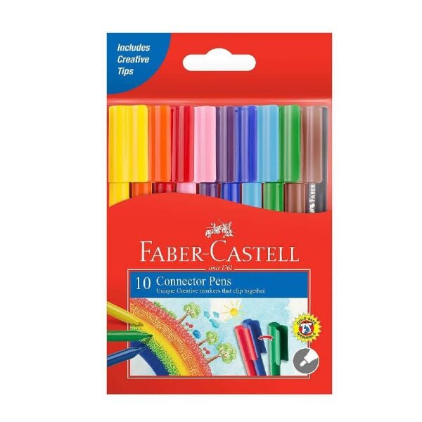 Faber Castell Keçeli Kalem 10 Renk Eğlenceli