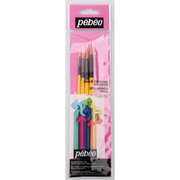 Pebeo Fırça Seti Set- 2 4 Lü Sulu Boya No: 2-4-6-8