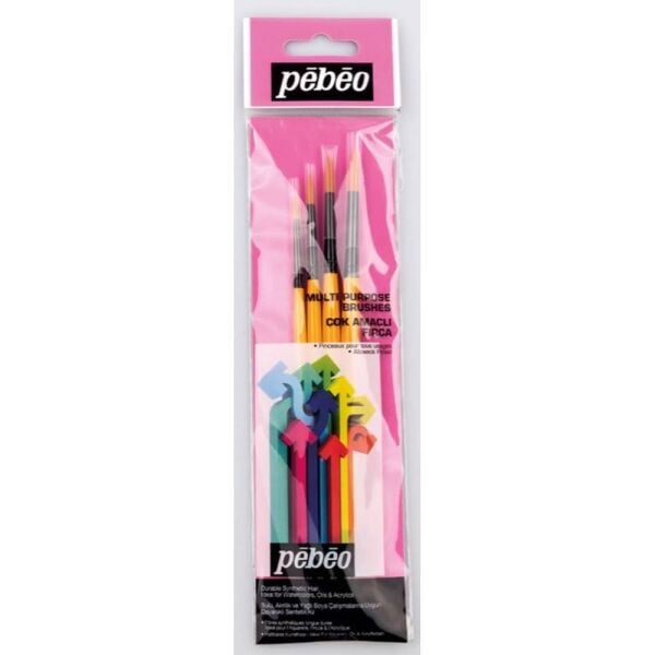 Pebeo Fırça Seti 4 Lü Set-1 Suluboya No: 1-3-5-7