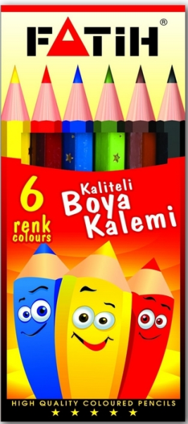 Fatih Kuru Boya 6 Renk Yarım Boy 33006