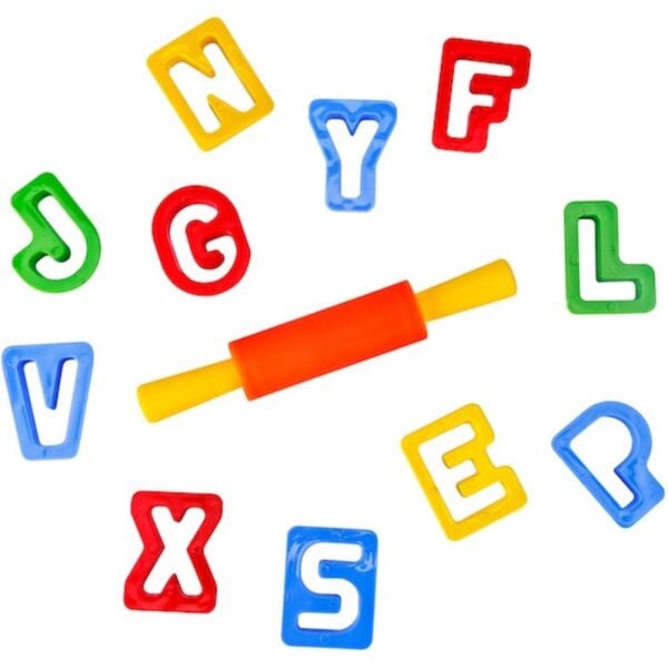 Brons Oyun Hamuru Kalıbı Harf Seti Br-473