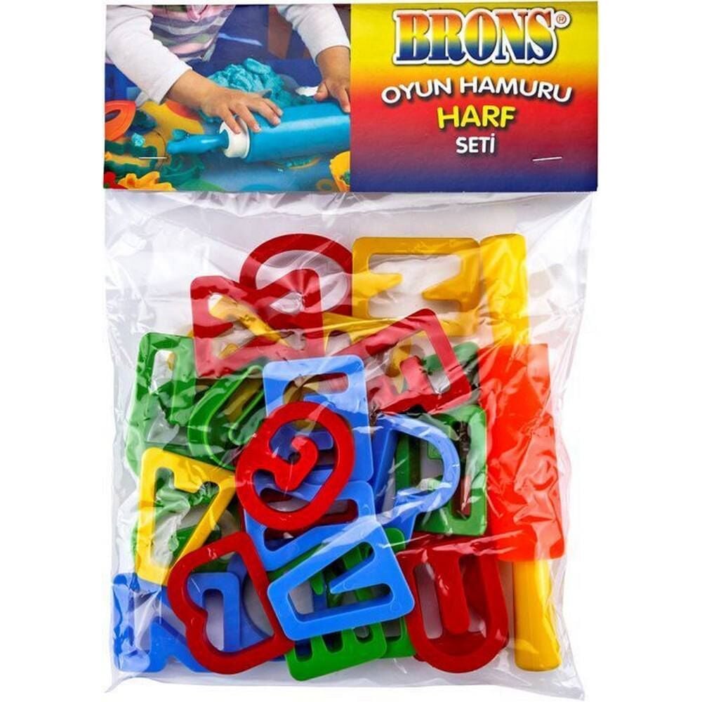 Brons Oyun Hamuru Kalıbı Harf Seti Br-473