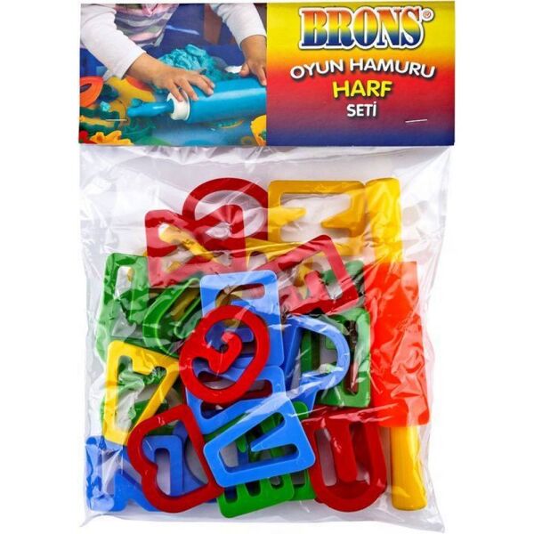 Brons Oyun Hamuru Kalıbı Harf Seti Br-473