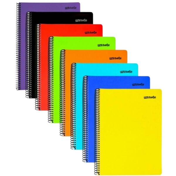 My Note Flex Neon A4 96 Yaprak Kareli Pp Kapak Spiralli Defter A496-K