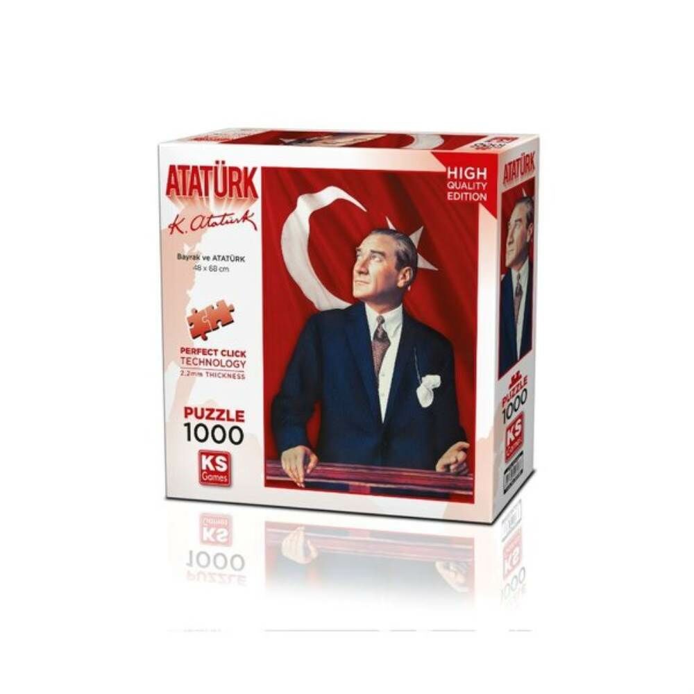 Atatürk ve Türk Bayrağı 1000 Parça Puzzle 20728