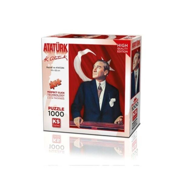 Atatürk ve Türk Bayrağı 1000 Parça Puzzle 20728