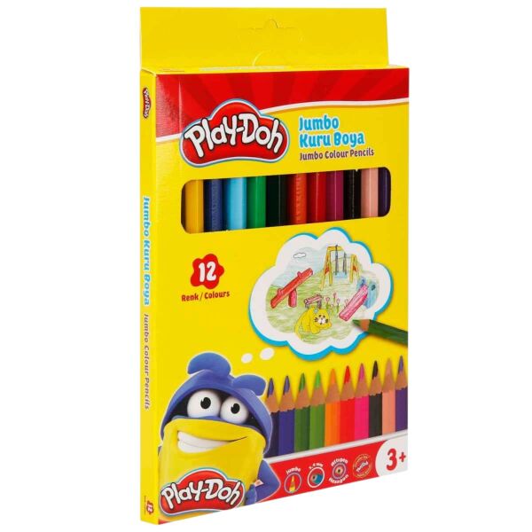 Playdoh Kuruboya Üçgen Jumbo 12 Renk KU008