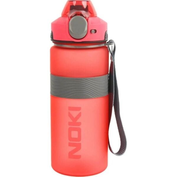 Noki Tritan Pipetli Silikon Kemerli Soft Touch 750 ml Matara T0121-060 Kırmızı