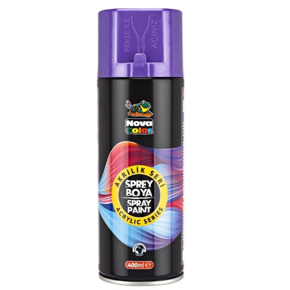 Nova Color Akrilik Sprey Boya 400 Ml Mor Nc-3508
