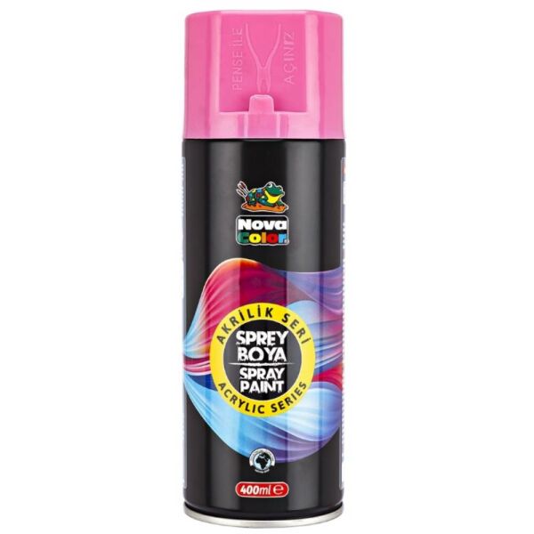 Nova Color Akrilik Sprey Boya 400 Ml Pembe Nc-3509