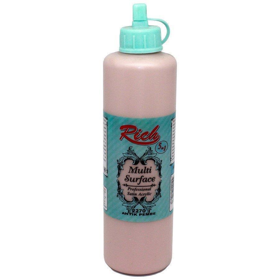 Rich Multi Surface Akrilik Boya 500 cc Antik Pembe 500-2270