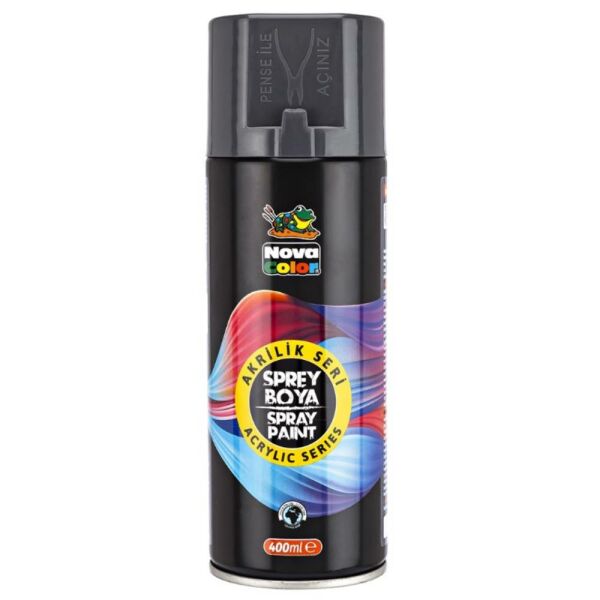Nova Color Akrilik Sprey Boya 400 Ml Gri Nc-3510