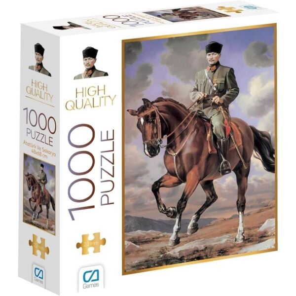 Atatürk ve Sakarya 7075 1000 Parça Puzzle