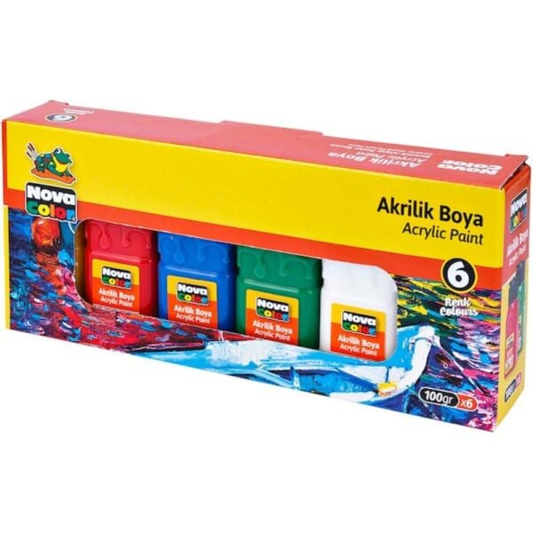 Nova Color Akrilik Boya 100 Gr 6 Lı Nc-2005