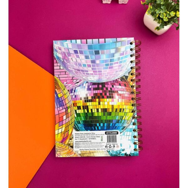 My Planner 1320 Yaldızlı Disko Topu Spiralli Konuşan Ajanda