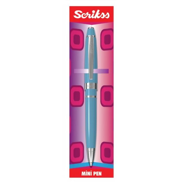 Scrikss Mini Pen Tükenmez Kalem Mavi
