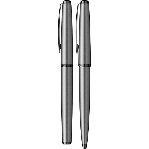 Scrikss 78 Mat Gri Dolma Kalem + Tükenmez Kalem