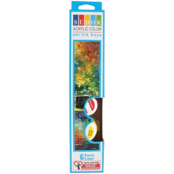 Südor Akrilik Boya 6 Renk Şişe 15 ml 121 SD121