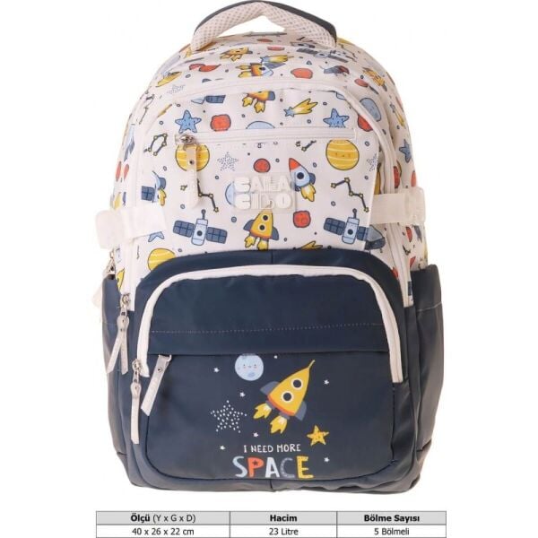 Calacilo C4047 Space İlkokul Çantası