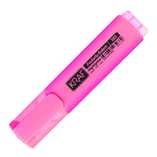 Kraf Fosforlu Kalem 385 Pembe