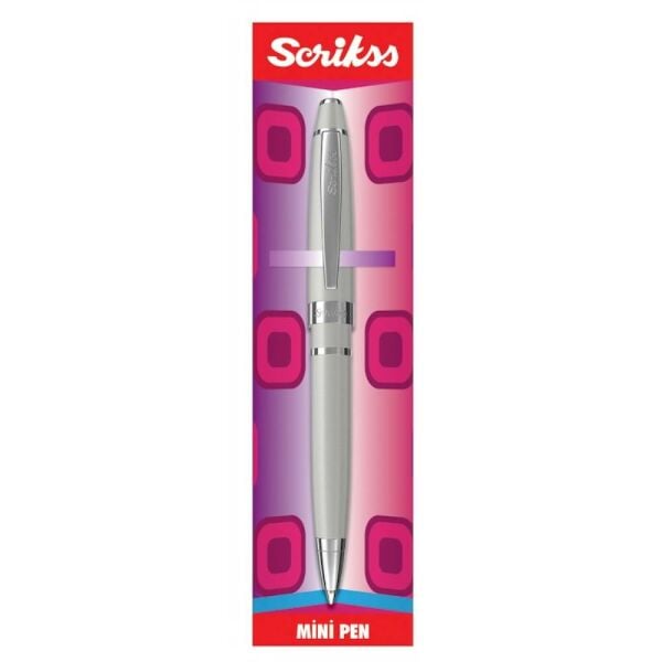 Scrikss Mini Pen Tükenmez Kalem Krom