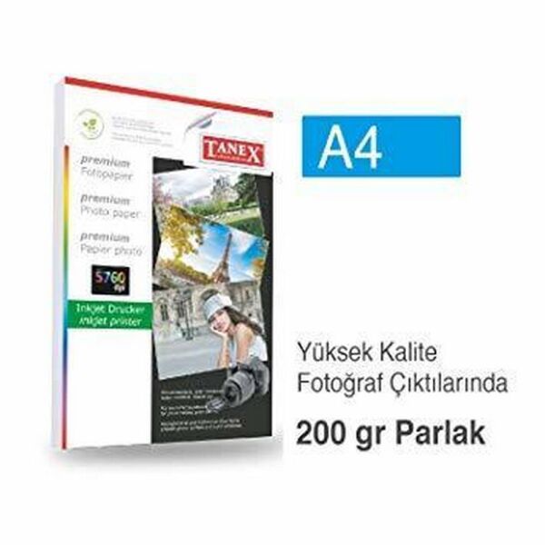 Tanex Fotoğraf Kağıdı A4 200 gr 25 li HC200g-25