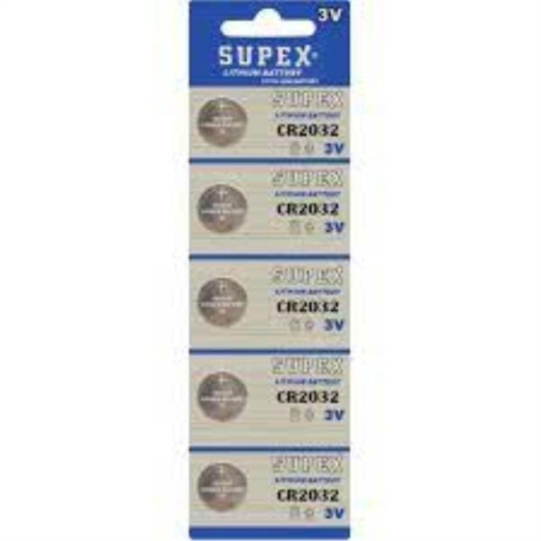 Supex Cr2032 3V Lityum 5Li Blister Pil