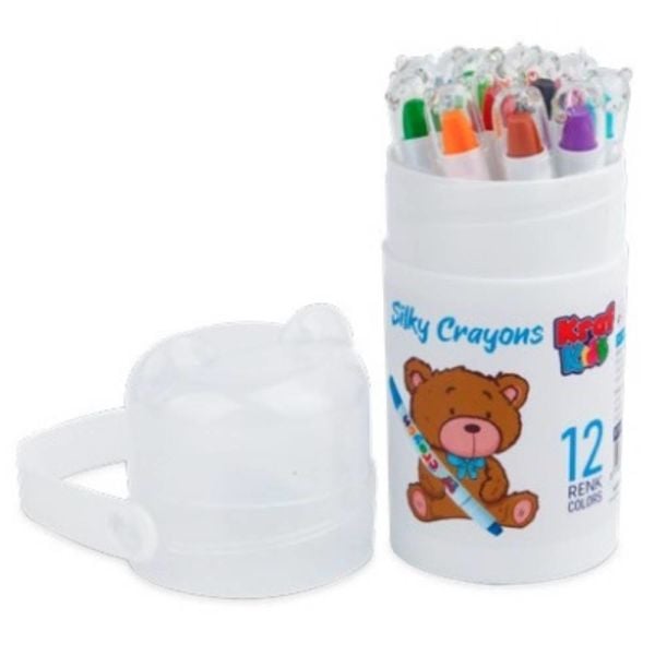 Kraf Kıds Pastel Boya Sılky Crayon 12 Lı Kk500