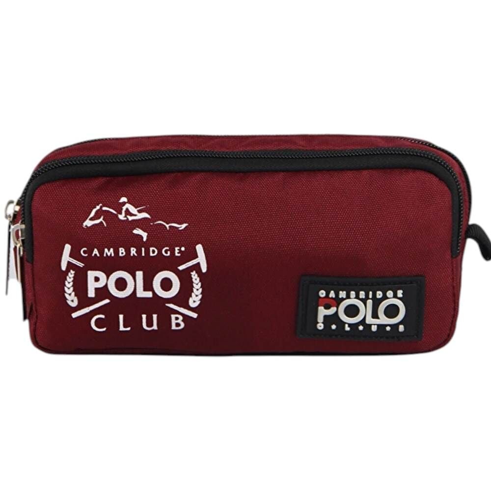 Cambridge Polo Club Urban Çift Bölmeli Kırmızı Kalem Çantası
