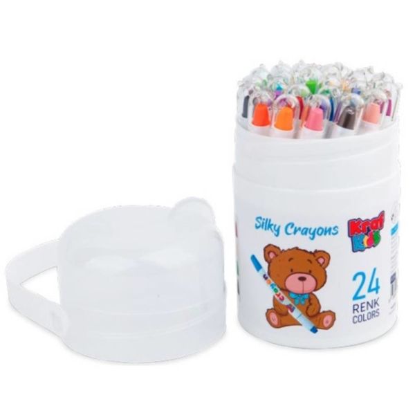 Kraf Kıds Pastel Boya Sılky Crayon 24 Lü Kk505