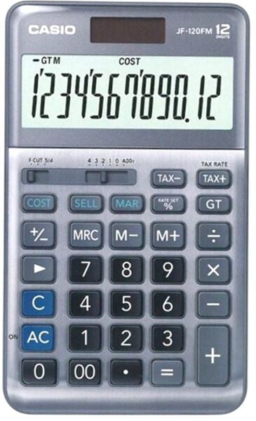 Casio JF-120FM 12 Hane Masa Üstü Hesap Makinesi