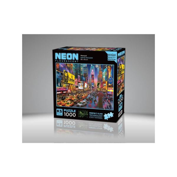 Metropol 1000 Parça Neon Puzzle 20766